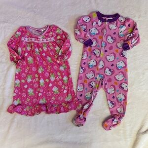 Hello Kitty Pink Girls Sleepwear Set